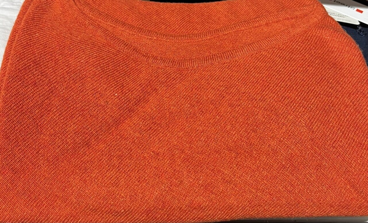 Kashmirsekoite poncho Oranssi
