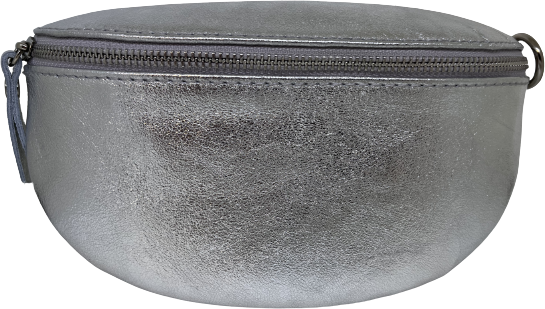 Noir leather phonebag Argent
