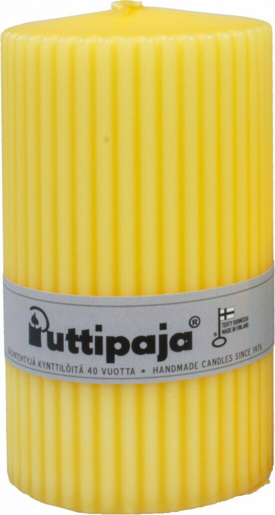 Puttipaja Keltainen vekkikynttilä 12 cm