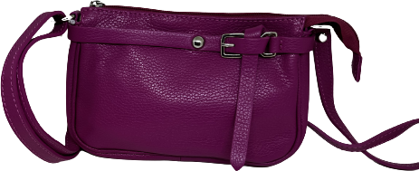 Cross body nahkainen pikkulaukku Pinkki