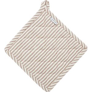 Svanefors beige Raidallinen patalappu Kitty