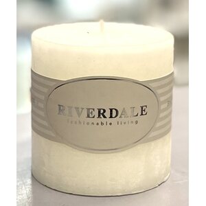 Riverdale valkoinen tuoksukynttilä, 7 * 7 cm