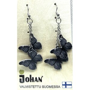 Johan puiset perhoset Korvakorut
