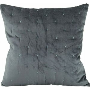 Svanefors Samettityynynpäällinen, ompelekoristeet, tummahko siniharmaa