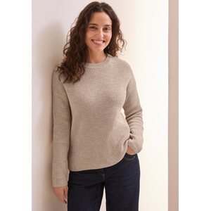 Cecil naisten beige puuvillaneule