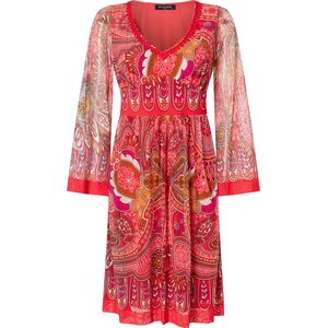 Ana Alcazar punasävyinen mekko mesh kankaalla