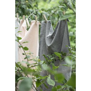 Ib Laursen harmaa pellavapyyhe Freja, 50 * 70 cm