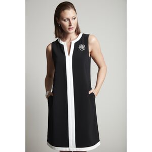 Compli K Mustavalkoinen hihaton mekko