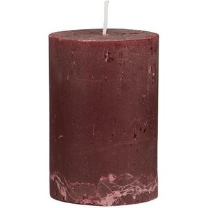 Ib Laursen viininpunainen rustiikki kynttilä, 7 * 10 cm