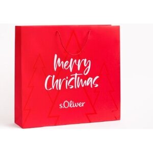 S. Oliver iso punainen Merry Christmas lahjakassi