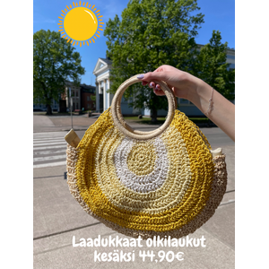 Virkattu värikäs kesäkassi